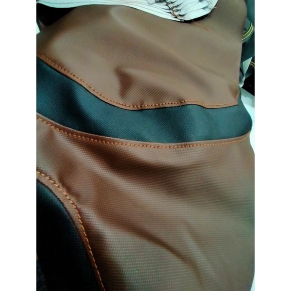 KULIT JOK SCOOPY HITAM COKELAT