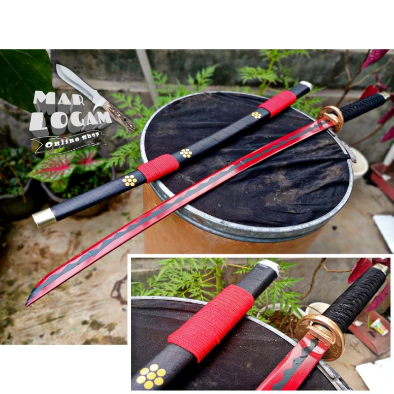 COSPLAY ANIME!!! KATANA KHUNTO CUSTOM MODEL ENMA SAMURAI ZORO ANIME ONEPIECE