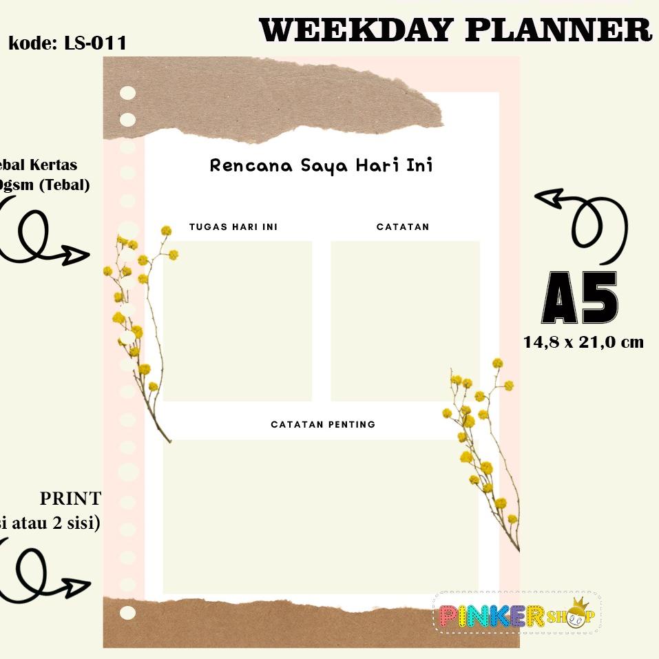 

Cepat laku--LS-011 The power of kertas binder isi binder loose leaf weekly planner A5_15lembar 1 sisi