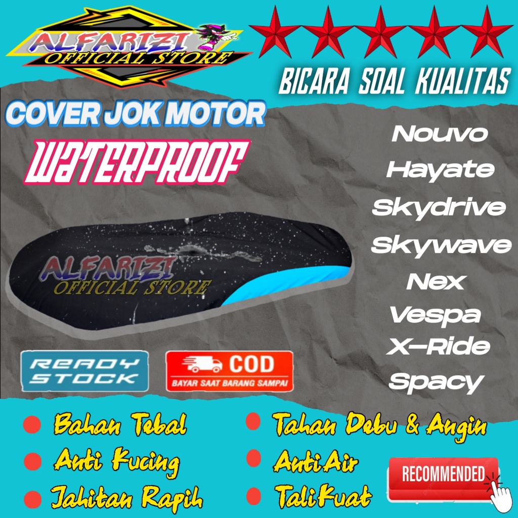 Cover Lapisan Jok Bantalan Jok Motor NUVO Z, VARIO, BEAT, SCOOPY, GENIO, XRIDE, SOUL GT, Sarung Jok 