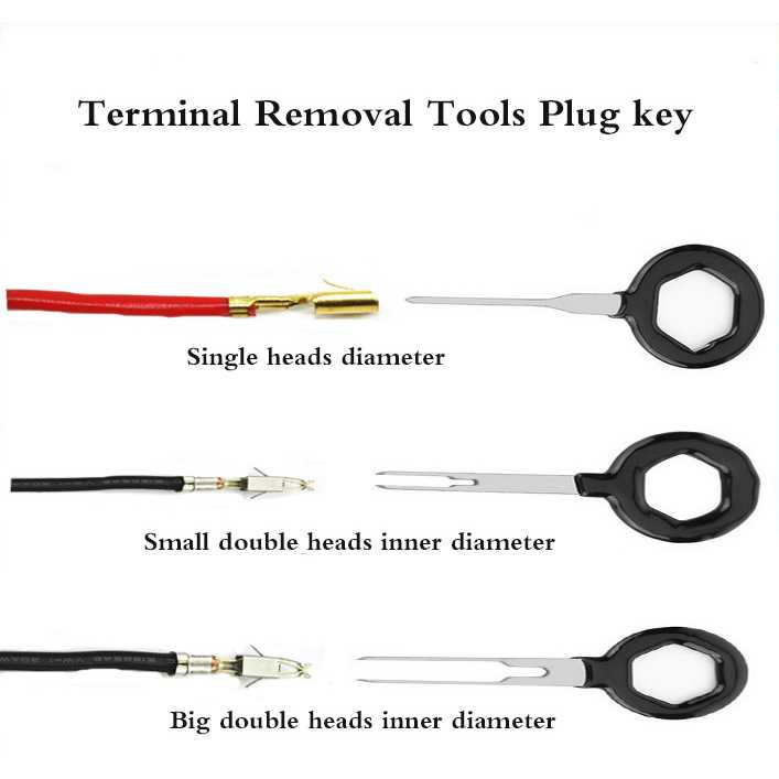 Pembuka Pin Terminal Removal Tools Pin Extractor Kit 11PCS Untuk Pin Lampu Motor PSU DLL