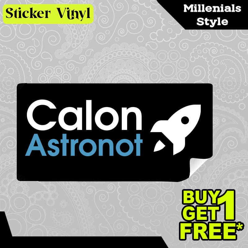 

Stiker Sticker Calon Astronot Gambar Unik Desain Keren dan Kekinian Aesthetic Bahan Vinyl Satuan Anti Air
