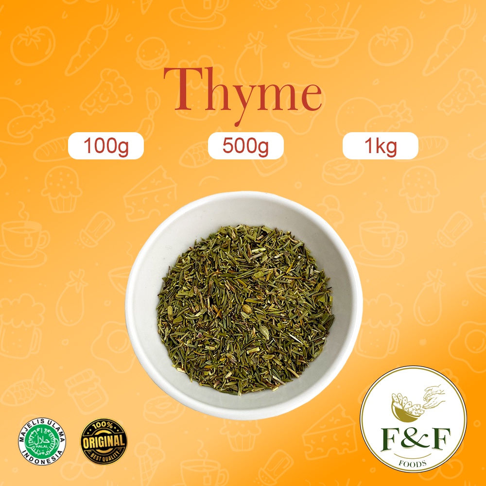 

BUBUK REMPAH MURNI - Dry Thyme / Daun Thyme Kering / Daun Thyme Kering Tabur