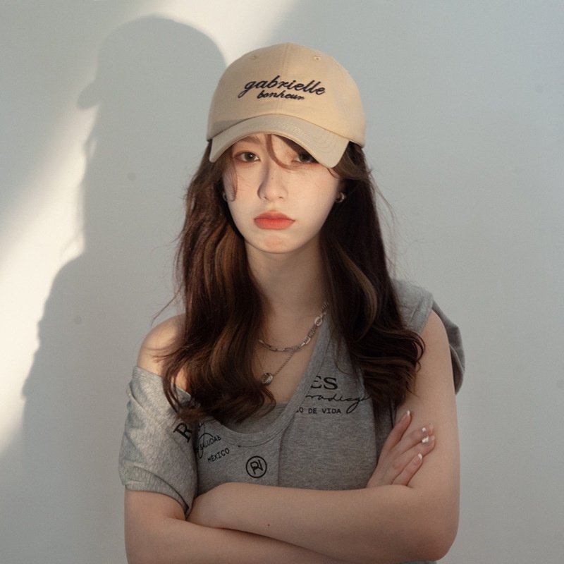 Topi Baseball Motif Bordir Tulisan Untuk Pria / Wanita