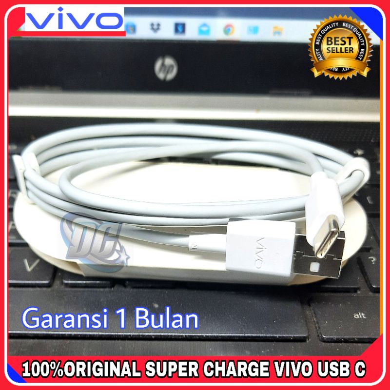 Original Kabel Data Hp Vivo V20 V21 / V17 Pro Original 100% Fast Charging Type USB C Ori