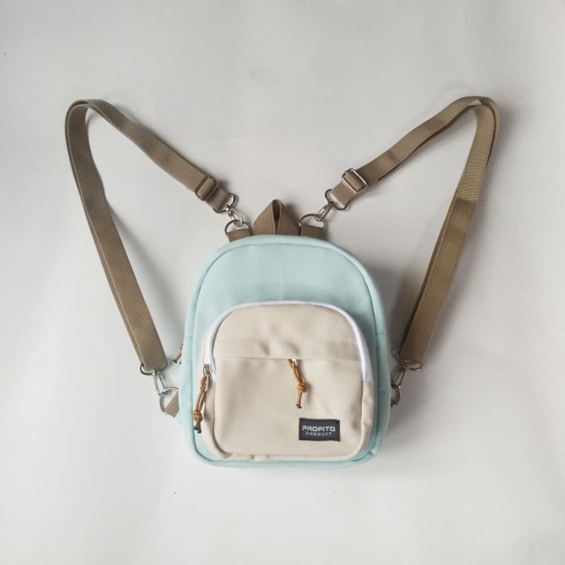 Tas Ransel Mini Multifungsi 3 in 1 Series-Light green