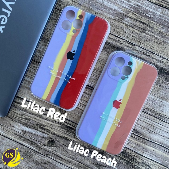 Silicone Case Rainbow Pelangi IPHONE 14 14 PRO 14 PLUS 14 PRO MAX Full Cover Casing Rubber Silicon