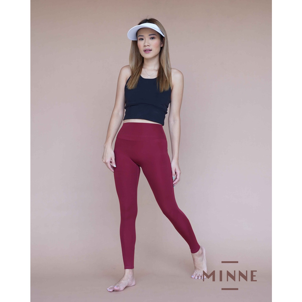 [Minne] Celana Legging Olahraga Amob Joy Pocket 7/8
