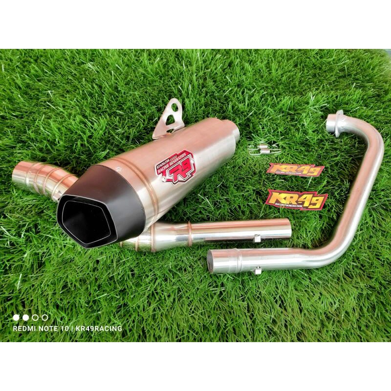 KNALPOT RACING R9 ALPHA PNP VIXION R15 CB CBR GSX MEGAPRO BISON SATRIA FU MX KING