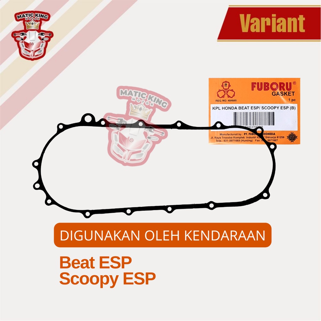 Paking Gasket blok CVT Beat ESP Pop street  K44 Fuboru