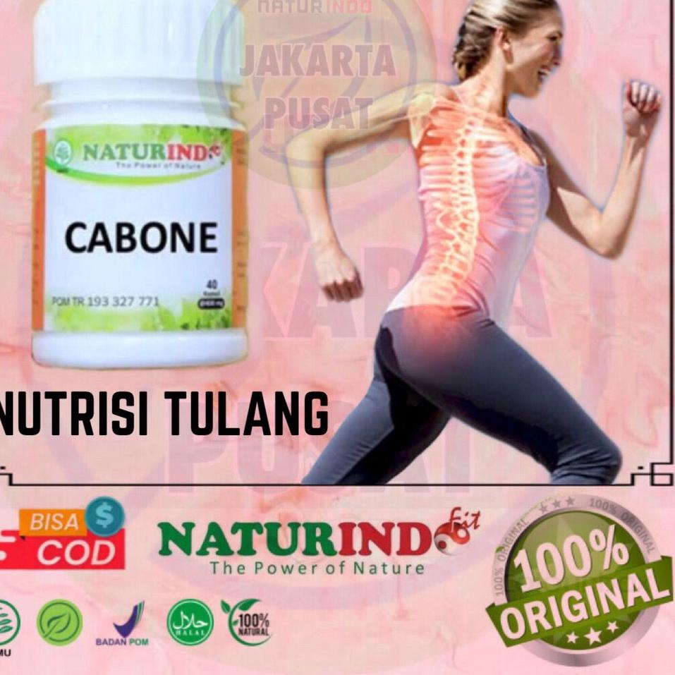 

[KODE PRODUK YYE0N8558] Naturindo Obat Herbal Suplemen Nutrisi Kalsium Peninggi Badan Patah Retak Tulang Gigi Goyang Cabone