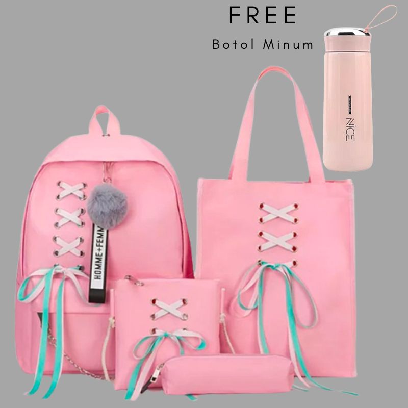 DK_AXEE - Ransel PITA AYU 4in1 Tas Anak Sekolah