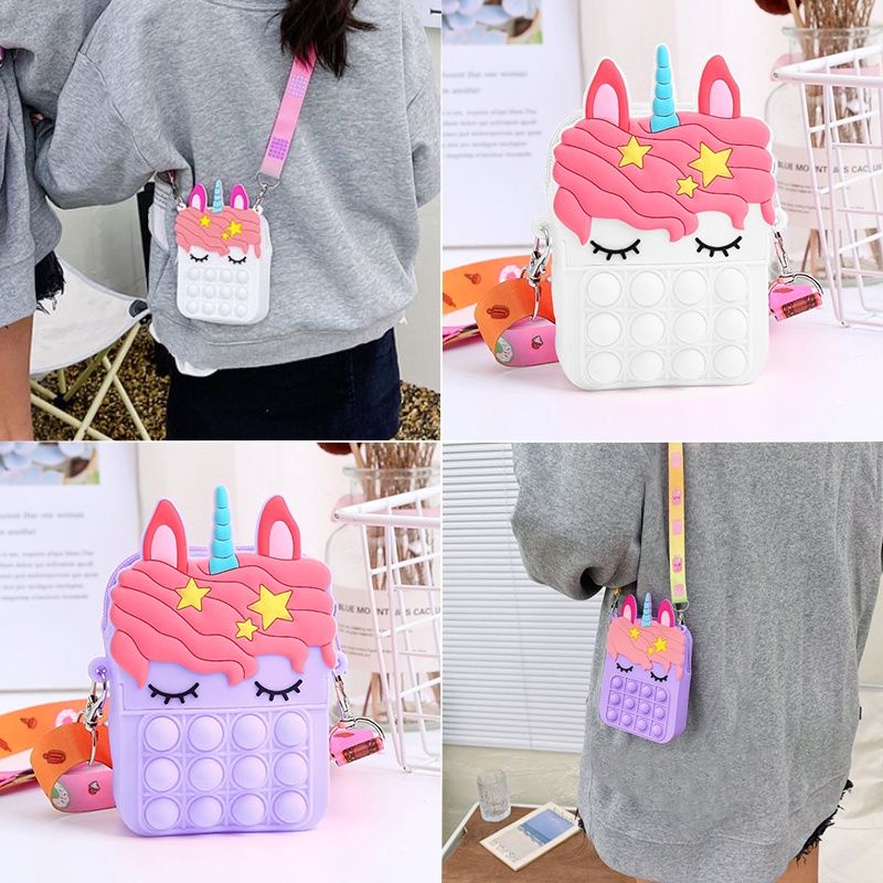 Viral Tas Pop It Karakter Anak lucu Import Model