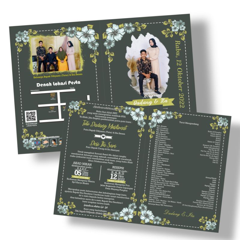 

Undangan pernikahan unik dan Elegan.