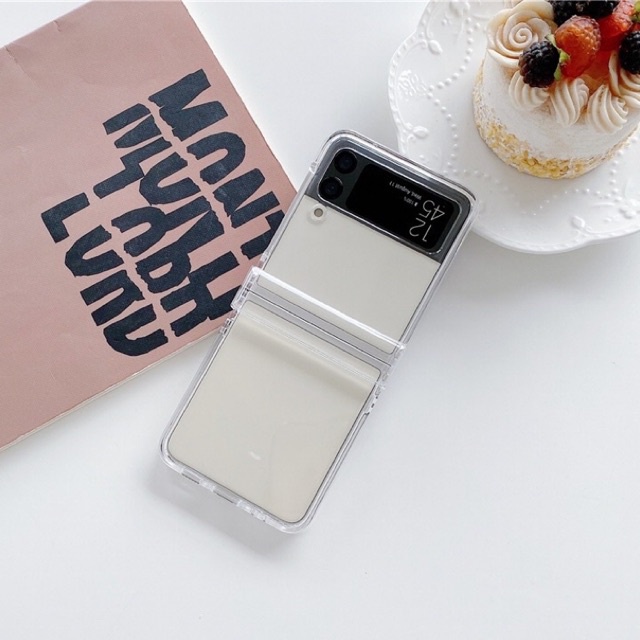 Casing Hardcase Samsung Galaxy Z Flip 6 5 4 3 Transparan Glossy Shockproof