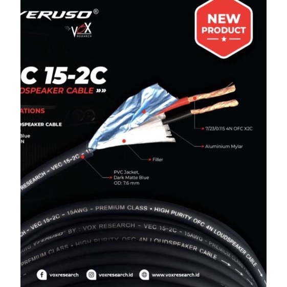 Kabel cable speaker stealth 16 awg 16awg