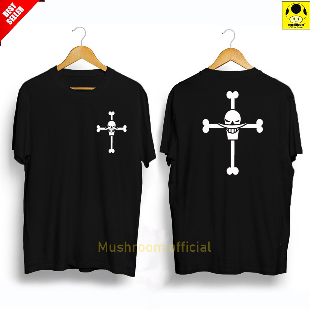 MUSHROOM OFFICIAL - Kaos ANIME SHIROHIGE EDWARD NEWGATE ACE PIRATES YONKOU ONE PIECE MONKEY LUFFY BA