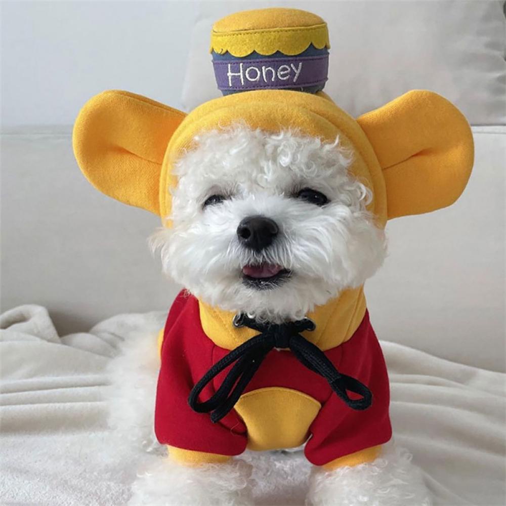 Timekey Kostum Winnie the Pooh Untuk Anjing Peliharaan G4N5