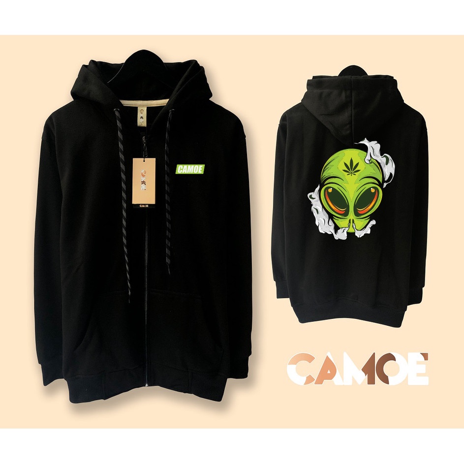 Jaket Hoodie Zipper Premium CAMOE High Alien