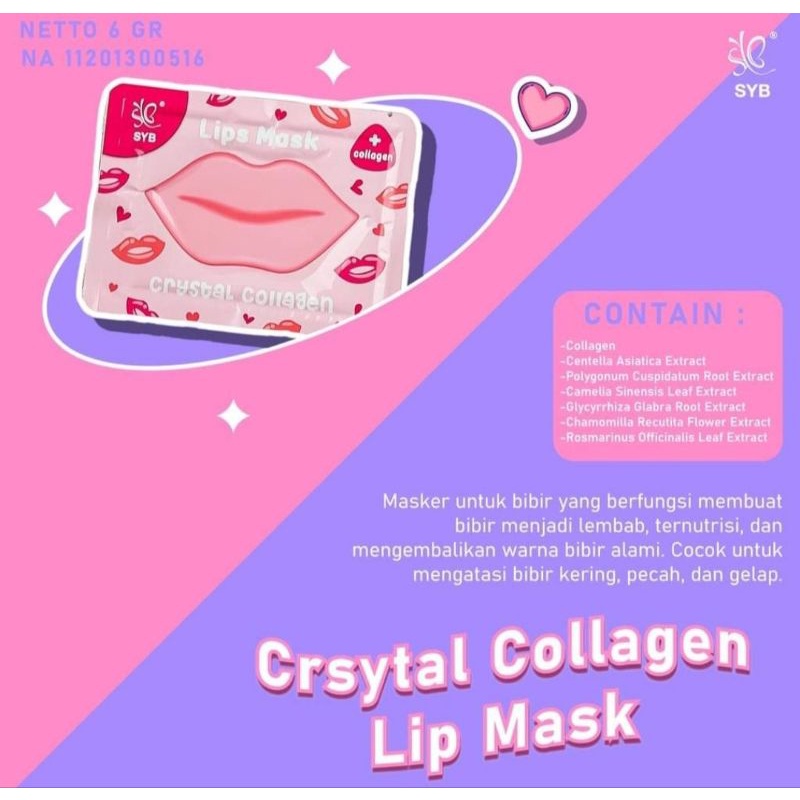 SYB Collagen Crystal Lips Mask || Gold Eye Mask