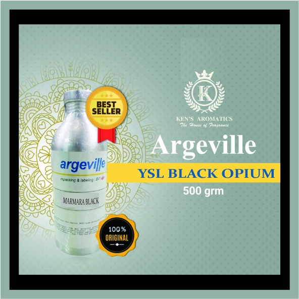 Parfum Y5l Black Opium Argeville SEGEL 500g Biang Murni - MARMARA BLACK ARGEVILLE