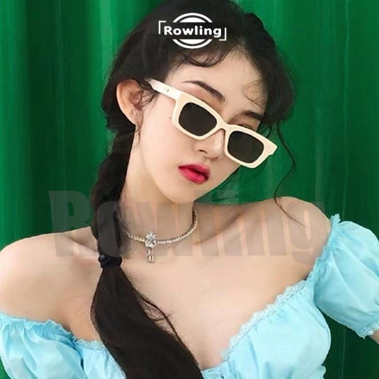 Rowling (Ka-100) Kacamata Hitam Perlindungan Anti Radiasi UV Wanita Sunglasses Terbaru Kotak New Import Kacamata Fashion