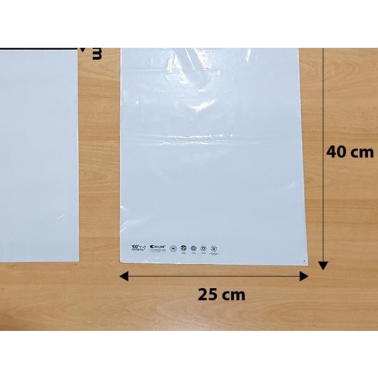 

Polymailer ramah lingkungan 25x35+5 - Putih premium (isi +/- 100 pcs)