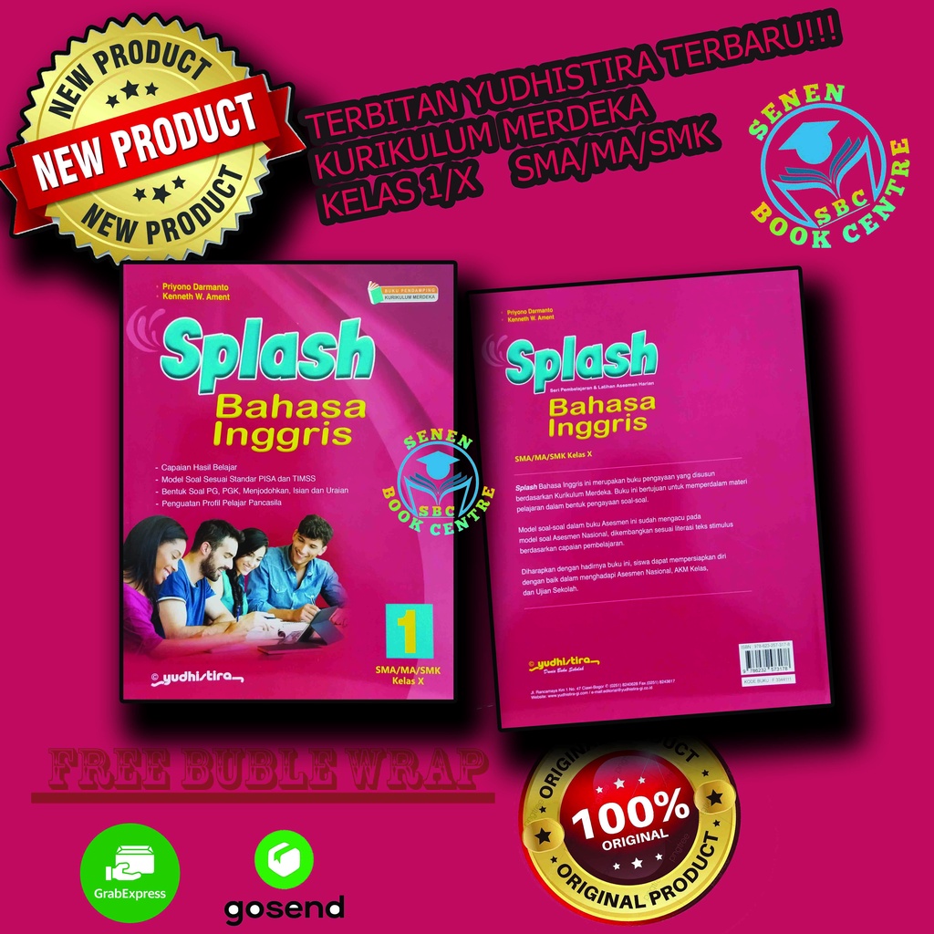 Buku Splash Bahasa Inggris Kelas 1 / X 10 SMA Yudhistira Kurikulum Merdeka