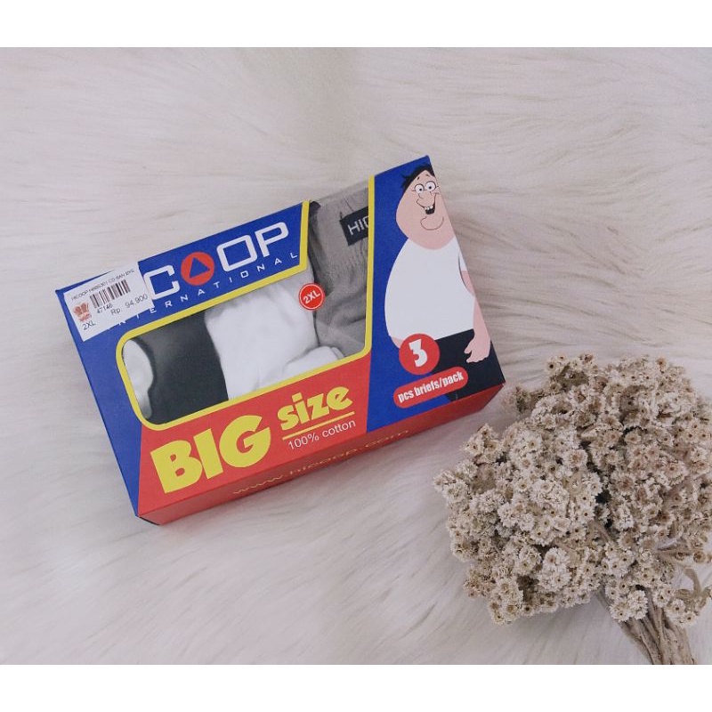 HICOOP CELANA DALAM PRIA BOXER KATUN SPANDEX UNDERWEAR