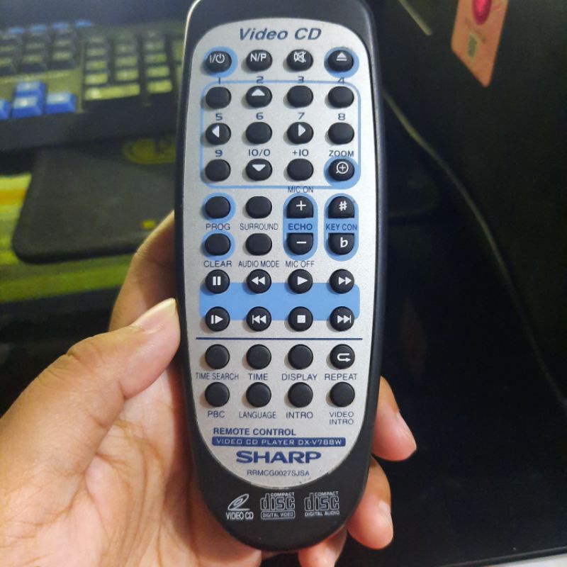 REMOTE REMOT CD PLAYER SHARP RRMCG0027SJSA ORIGINAL ASLI