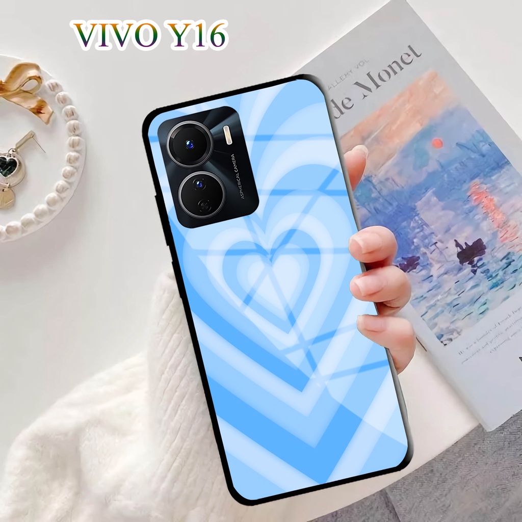 Softcase Glass Kaca VIVO  Y16 - Casing HP VIVO Y16 [ S55 ].