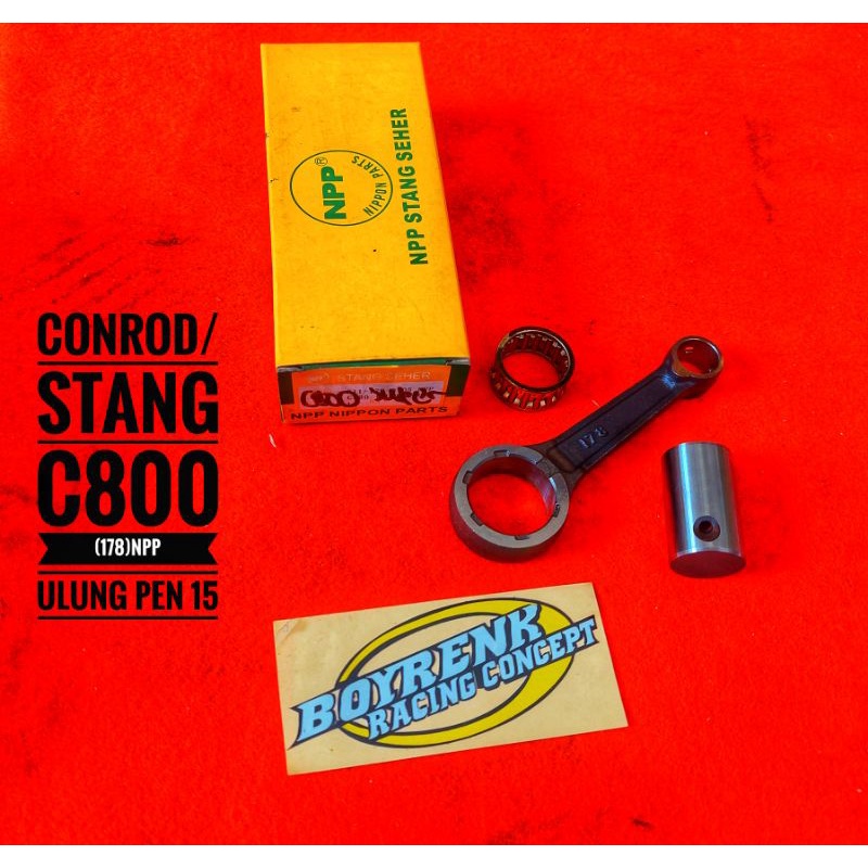 STANG SEHER / CONROD KIT C800A (ULUNG)KODE 178 PEN 15 NPP - BOYRENK RACING