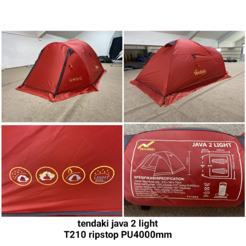 •tenda termurah tendaki java 2 light •tenda double layer PU 4000mm