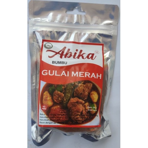

ABIKA BUMBU MASAK INSTAN GULAI MERAH 200GR