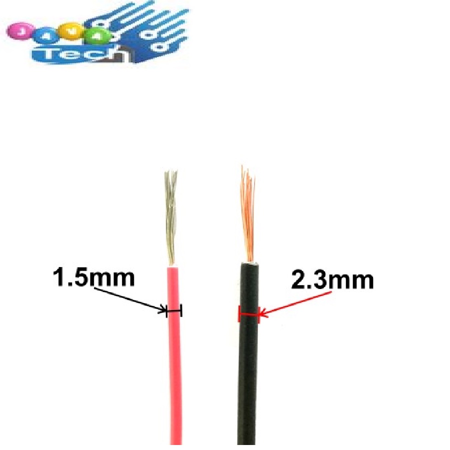 Kabel AWG 22 Warna Merah dan Hitam per Meter