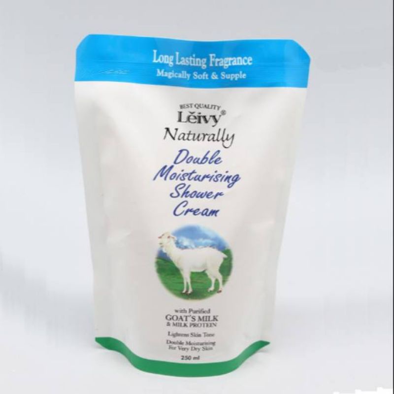 Leivy Shower Cream Goats Milk Refill 450ml