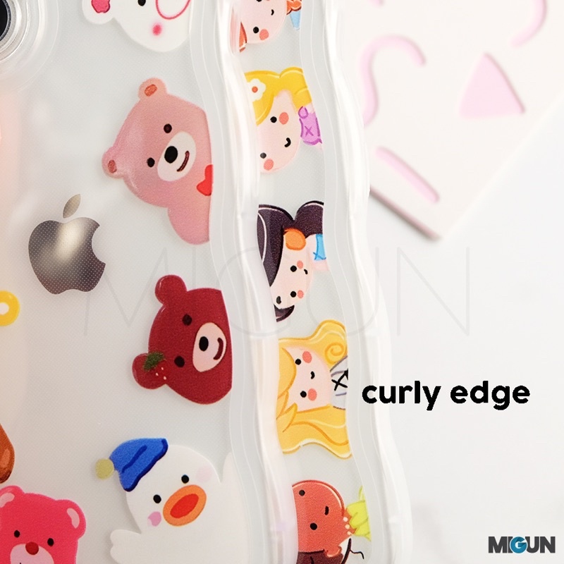 New! Wavy Cute Doll - Curly Softcase for iPhone 7 8 SE2020 7+ 8+ X XS XR XSMAX 11 11PRO 11PROMAX 12 13 MINI PRO PROMAX