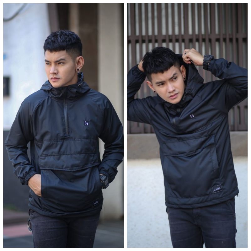 Jaket Cagoule polos - Jaket pria - Jaket parasut