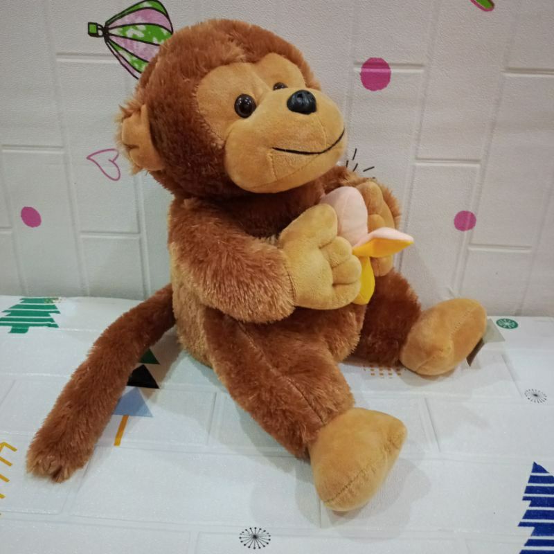 Boneka Monyet Monkey Plush Doll Boneka anak Boneka lucu boneka imut kado boneka kado ulang tahun kado anak hadiah boneka hadiah ulang tahun hadiah anak