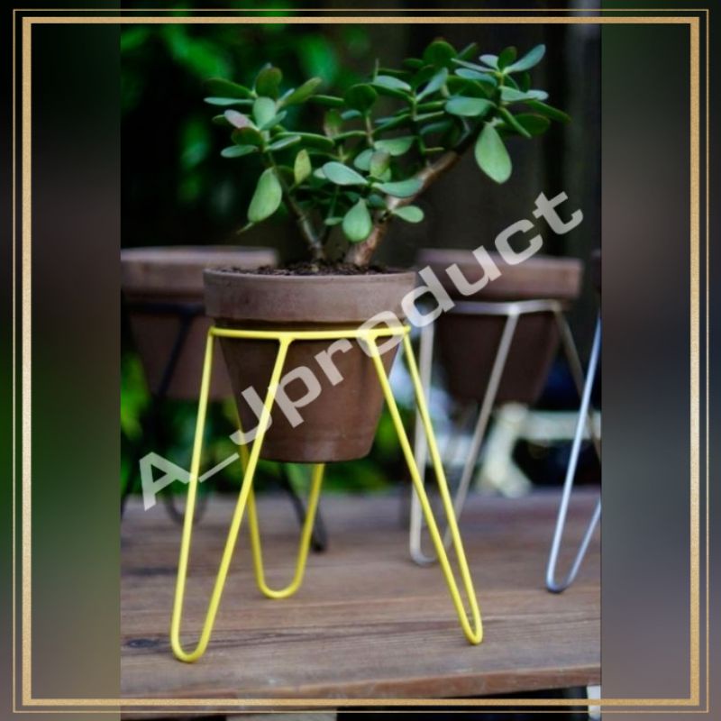 standing pot bunga mini, Tatakan pot, Tatakan besi pot bunga, Tempat pot