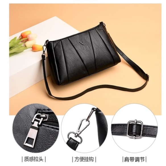 BJ81968 - BLACK - TAS SLEMPANG POLOS SIMPLE KECIL CROSSBODY WANITA FASHION IMPORT MODIS ELEGAN TERMURAH TERLARIS TERBARU BAGSTORE JAKARTA TAS BATAM GT1968