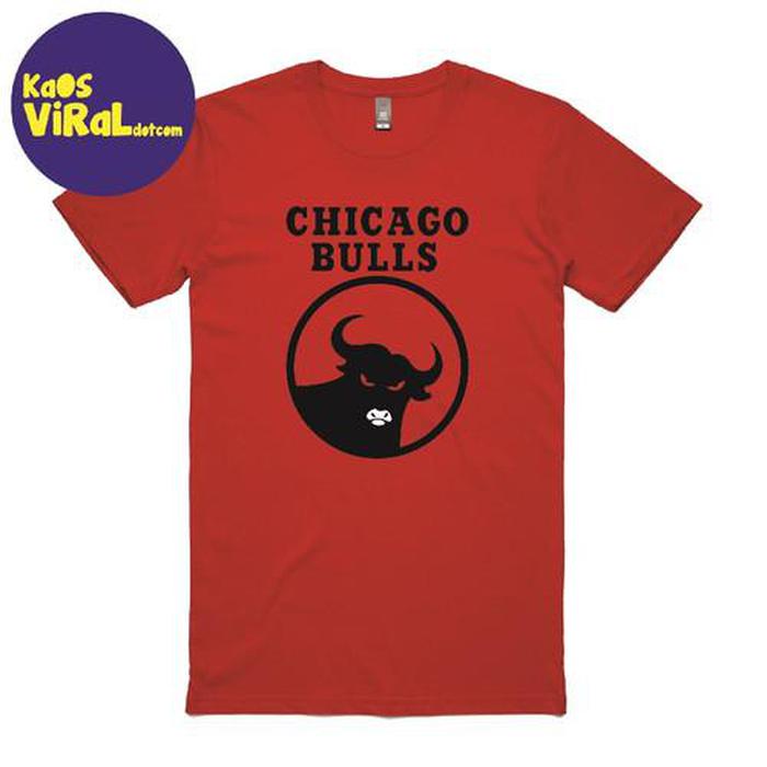 BAJU KAOS PLESETAN PARODY CHICAG0 BULL PDI PERJUANGAN TSHIRT COMBED_hf1559