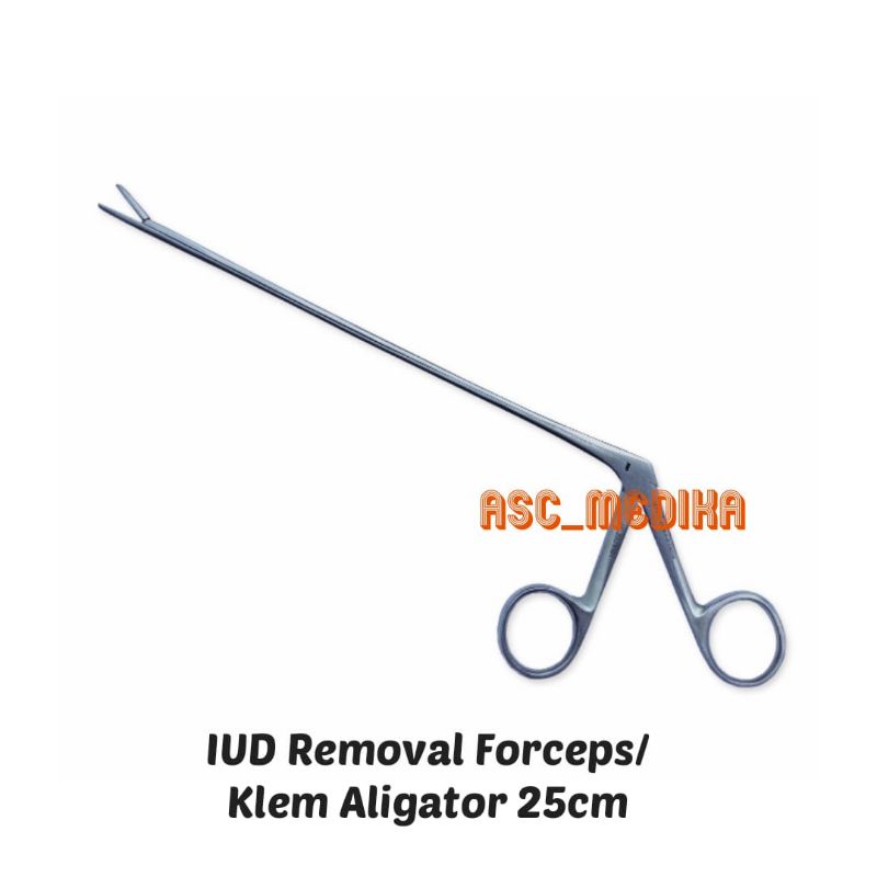 Klem Aligator 25cm Stainless Steel / IUD Removal Forceps 25cm Stainless Steel / Klem Penjepit KB IUD