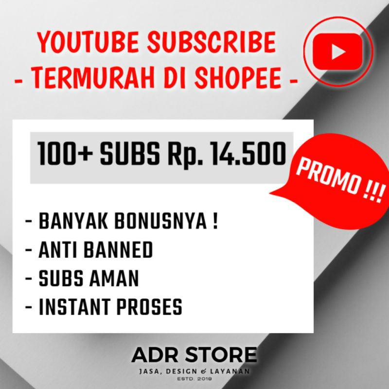 AKUN SUBSCRIBE YOUTUBE CHANNEL MURAH SUBREK