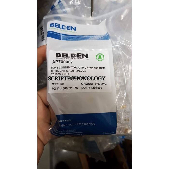 Konektor RJ45 cat5e Belden Original