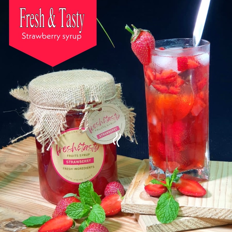 

fresh and tasty strawberry syrup 750 ml