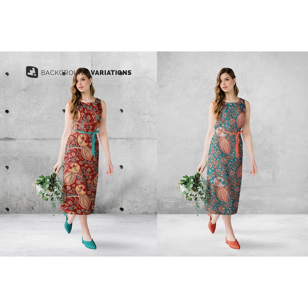 Female Cotton Summer Dress Mockup