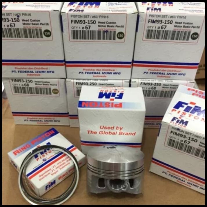 Piston Satria Fu Scorpio Piston Fim Mentah Pin 16 65.5 66 66.5 67 67.5