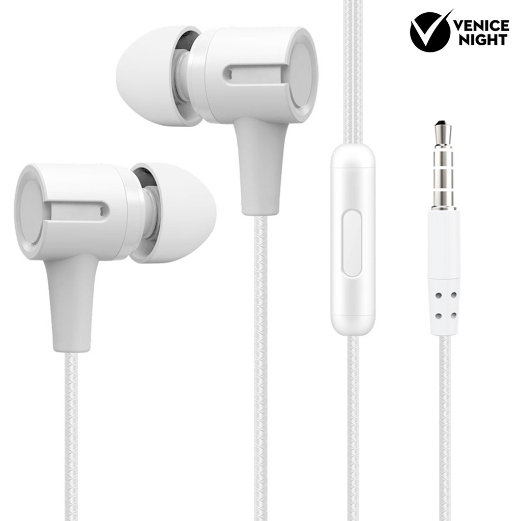 (VNEP) (Berkabel) L201 Headset Earphone Gaming In-ear Bass Stereo Kabel Jack 3.5mm Dengan Mic Untuk Handphone