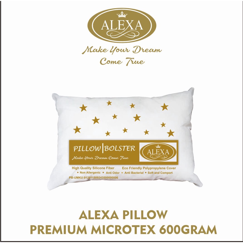 ALEXA Bantal Guling Hotel Microtex  600 GRAM